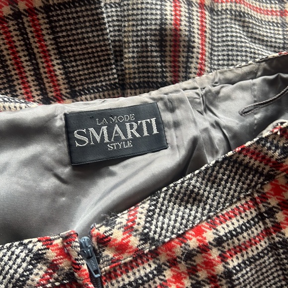 Vintage Wool Plaid 1970’s Pleated Skirt - Picture 6 of 7